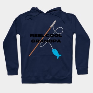 Reel Cool Grandpa Fun Fishing Apparel Hoodie